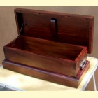 Piękna skrzynia kufer z litego drewna szkatułka