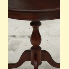 Piękny okrągły stolik z drewna mahoniowego 50cm