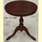 Piękny okrągły stolik z drewna mahoniowego 60cm